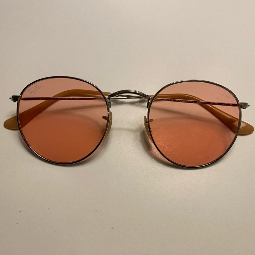 PINK TINTED RAY-BAN sunglasses